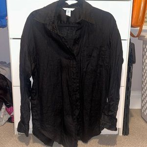 H&M linen long sleeve size XS